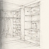 Closet design sketch